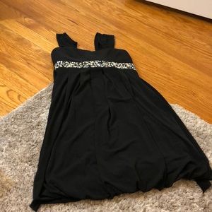 Girls black formal dress